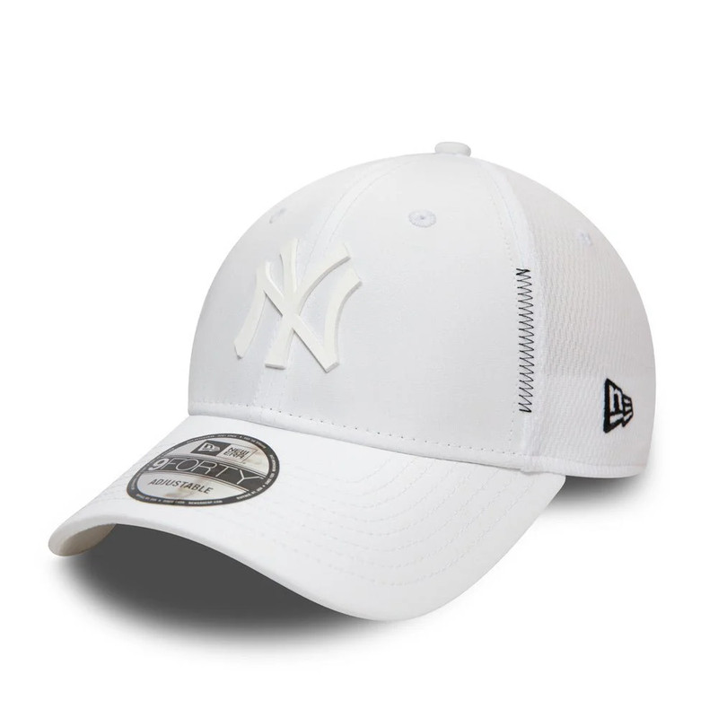 New Era Men's New York Yankees Feather Mesh Cap - White - قبعة